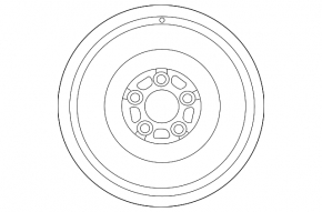Spare tire spare wheel Mazda 3 14-18 BM R16 125/70