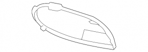 Front bumper grille trim right Mercedes S-class W222 14-17