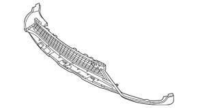 Lower grille of the front bumper Mercedes GLC-class X254 23-25 AMG pkg