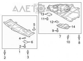 Front Bumper Guard Mazda 3 14-18 BM TYC