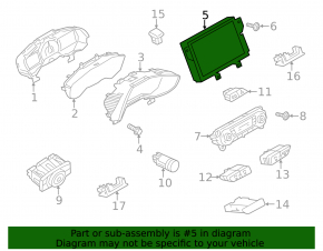 Information display Ford Focus mk3 15-18 rest, with bracket