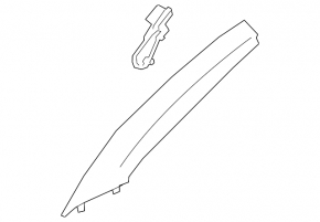 Front pillar trim right Ford Escape MK4 23- black