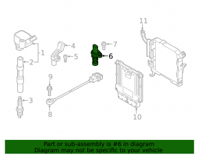 Crankshaft sensor Audi Q7 16- 3.0T
