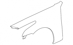 Front right wing Cadillac CTS 14-