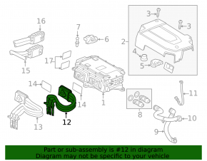 High-voltage wires automatic transmission Chevrolet Volt 11-15 long