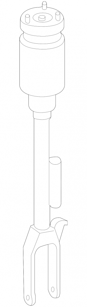 Front left air shock absorber Mercedes R-class W251 06-13