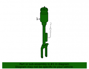 Front left air shock absorber Mercedes R-class W251 06-13