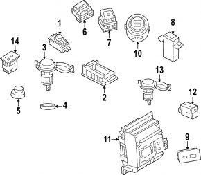 Rear Left Seat Heating Button for Nissan Rogue 21-26