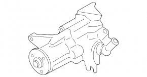 Power steering pump BMW 5 F10 10-16 AWD without DynamicDrive