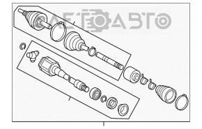 Front right axle drive for Toyota Camry v40 hybrid