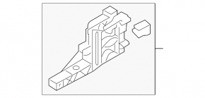 Upper left headlight mount Audi A6 C7 16-18