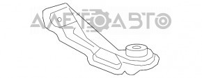 Front subframe burr, front left, Lexus RX350 RX450h 16-22