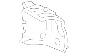 Front left rear fender liner for BMW 5 F10 11-16
