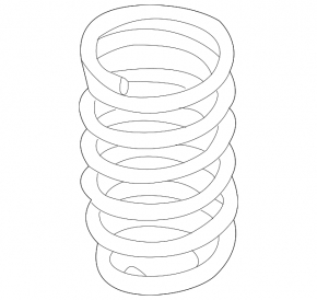 Rear left spring Kia Soul 14-19 rigidity yellow, red, blue