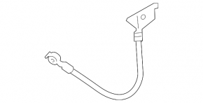 Rear left brake hose Kia Sorento 16-20 for 17 wheels
