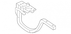 Right trunk lid hinge for Toyota Camry V55 15-17 USA