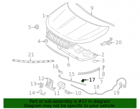 Mitsubishi Outlander 22-25 Hood Support Latch Bracket