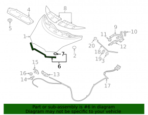 Nissan Leaf 13-17 Hood Seal