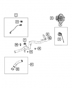 Chrysler 200 15-17 Fuel Filler Neck