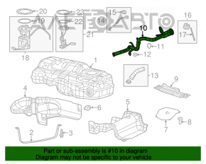 Chrysler 200 15-17 Fuel Filler Neck