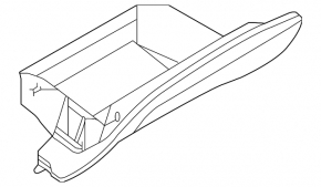Glove box, glove compartment Nissan Rogue 14-20 black
