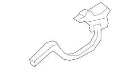 Trunk lid hinge right Hyundai Elantra 21-23