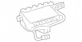 Airbag passenger in the dashboard Toyota Sienna 11-16