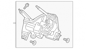 Rear wiper linkage with motor Honda HR-V 16-19