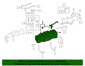 Fuel tank for Toyota Sequoia 08-16