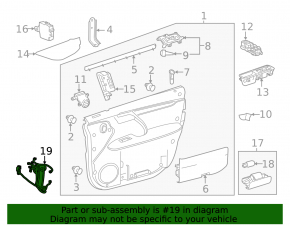 Wiring Front Right Door Lexus RX350 RX450h 16-20