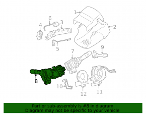 Left steering column switch for Toyota Avalon 2005-2008