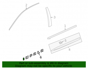 Emblem inscription door front left Chevrolet Impala 14-20