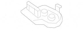 Right upper TV bar mount for Mercedes C-class W205 15-21