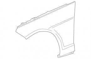 Mercedes W212 10-16 front right wing, aluminum