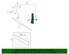 Rear left side door trim for Ford Escape MK3 13-19