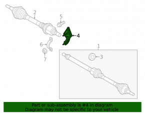 Bracket of the hanging bearing Ford Focus mk3 11-18 2.0 automatic transmission