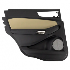 Door trim card rear left Ford Edge 15-18 black with beige insert, scratch