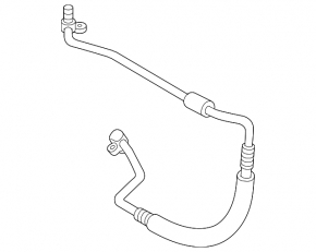 Air conditioner tube compressor-heater first Mazda6 03-08 2.3