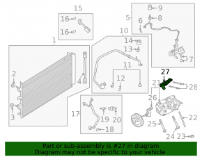 Air Conditioning Compressor Bracket Ford Edge 19- 2.0T