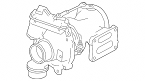 Land Rover Range Rover Velar 18-26 2.0T Turbocharger Assembly with Manifold