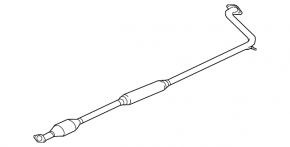Mitsubishi Galant 04-12 exhaust manifold center section