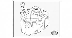 Coolant expansion tank for BMW iX 21-25 IX