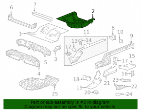 Trunk trough Chevrolet Malibu 16-