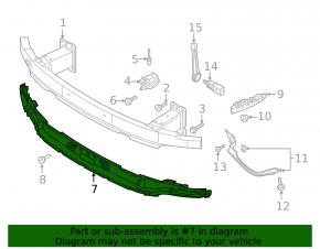 Front Bumper Absorber Audi A6 C8 19-23