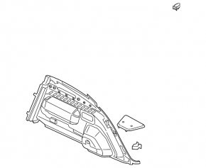 Left arch trim for Audi Q8 19-25 black