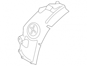 Front mudguard left front part BMW i3 14-20