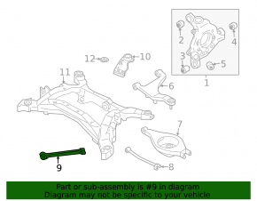 Nissan 350z Rear Left Trailing Arm