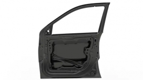 Jeep Grand Cherokee WK2 11-22 keyless front right door assembly. Triplex glass, silver PSC, dent, scratches on molding.