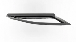 Jeep Grand Cherokee WK2 11-22 keyless front right door assembly. Triplex glass, silver PSC, dent, scratches on molding.