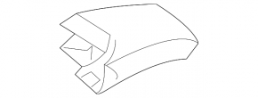 Steering wheel trim lower left Hyundai Ioniq 20-22 chrome, scratches